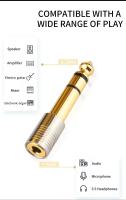 Alta calidad 3,5mm Audio Jack convertidor Jack 3,5 conector de altavoz 6,35mm macho a 3,5mm hembra conector de Audio para altavoz - details 1