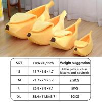 Cama de Mascota en Forma de Plátano Caliente Cesta Acogedora para Cachorros y Gatitos - details 5