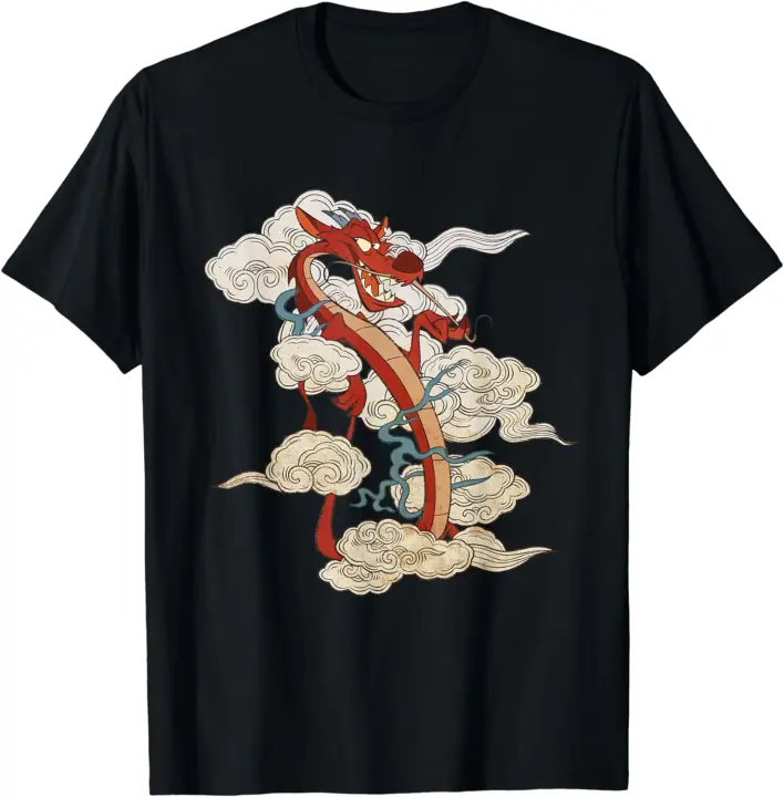 Camiseta Mushu Moda para Hombres en Negro - 1