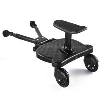 Tablero de cochecito negro con ajuste Flexible, cinta autoadhesiva 2 en 1, buena capacidad de carga - details 0