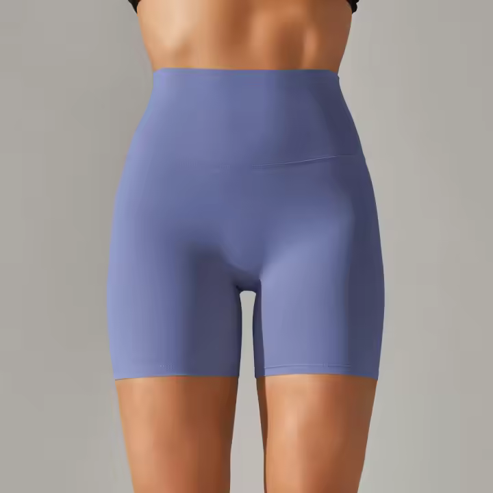 Pantalones cortos de yoga para mujer, mallas transpirables de cintura alta para entrenamiento, gimnasio, deportes atléticos - 1
