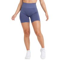 Pantalones cortos ajustados sin costuras para mujer, Shorts de Yoga para entrenamiento, trajes suaves de cintura alta, ropa deportiva para Fitness, novedad - details 20