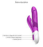 FOX T20 juguete Sexy avanzado, varilla de vibración de expansión telescópica, calefacción eléctrica, estimulación Sexual de nivel superior - details 8