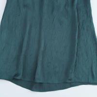 Vestido de Cuello Halter Ouwu Estilo Europeo Americano para Mujer Falda de Textura de Seda con Efecto Arrugado Moda de Otoño Nuevo - details 6