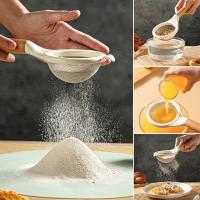 Colador de malla fina de acero inoxidable con mango de madera caliente para la eliminación de alimentos, colador de cocina - details 0