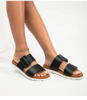 Sandalias de verano para mujer, con suela gruesa, estilo informal, antideslizantes, para embarazadas, 2025 - details 9