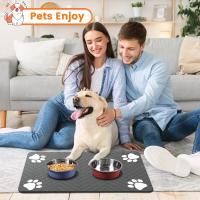 Alfombrilla de alimentación para mascotas, Mantel Individual de secado rápido, impermeable, tazón de comida para perros y gatos - details 4