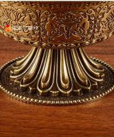 Bol de Auspicio de Cobre de Buda Copa de Agua Santa de Guanyin, Dios de la Riqueza - details 8