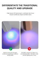 Mini Secador de Uñas Portátil LED UV Lámpara UV Giratoria 360° para Esmalte de Uñas de Gel con Soporte Magnético Lámpara de Mano de Secado Rápido - details 6