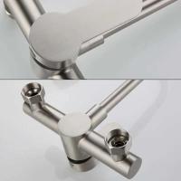 Grifo de Cocina de Aleación de Cromo Rotación de 360 Grados Aireador de Agua Sin Plomo Dos Agujeros - details 11