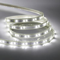 Tira de luces LED SMD5730 de 220V, cinta de 68LEDS/M, impermeable para exteriores, con enchufe europeo, blanco frío y cálido - details 5