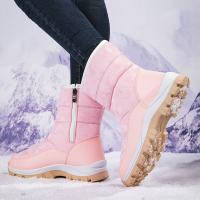 Botas de nieve para mujer, zapatos cálidos para exteriores a la moda, zapatos planos informales a la moda, botas cortas para mujer - details 3