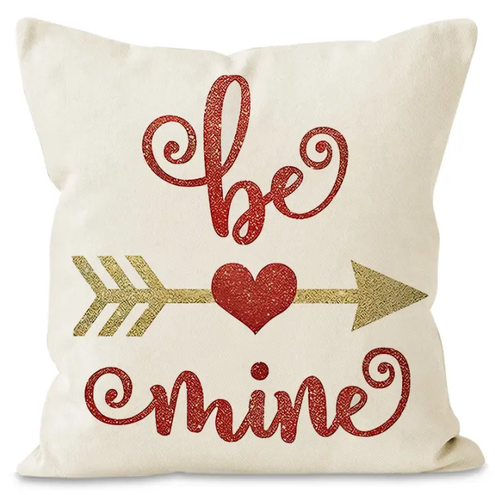 Funda de almohada de amor enano para el Día de San Valentín, decoración festiva para fiesta, dormitorio, sofá, funda de almohada - 1