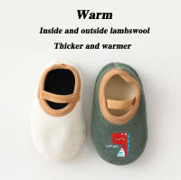 Calcetines antideslizantes para bebé recién nacido, zapatos de suelo de cuna cálidos con suela de goma para niños, niño pequeño, pie para niña, zapatillas para niños lindos - details 6