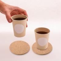 Set of 10 Cork Bar Drink Coasters - Absorbent and Reusable - 90mm, 5mm Thick - details 2