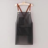 Nuevo Delantal de cocina de PVC, delantal de trabajo resistente al aceite Negro transparente, delantales de limpieza impermeables a prueba de suciedad - details 13