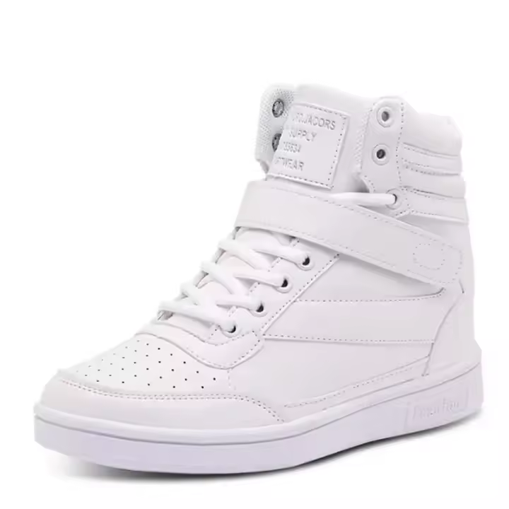 Botas altas transpirables para mujer, Atos deportivos informales, blanco y negro - 1