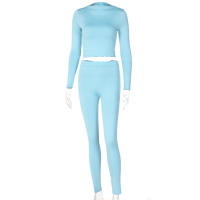 Conjunto deportivo de dos piezas de manga larga, nuevo traje informal de moda para mujer - details 123