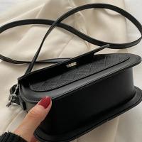 Bolso de hombro con solapa para mujer, bandolera de cuero PU, Estilo Vintage, cuadrado, pequeño - details 17