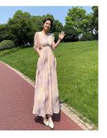 Elegante Vestido Floral de Verano 2025 Diseño Chic con Cintura Realzada - details 1