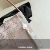 Bolso de hombro con bordado estampado, bolso de mano de estilo chino nuevo Floral de gran capacidad, bolso de mano, bolso de mano con flores para axilas para niñas - details 3