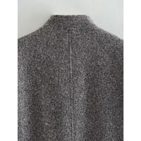 Chaqueta Bomber de manga larga con bolsillos y botones, abrigo liso - details 7