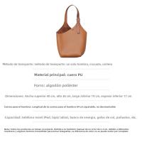 Elegante y simple nicho bolso de mujer bolso del cubo, bolso oblicuo del palmo del hombro del viaje de gran capacidad - details 0