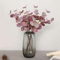 Royal Touch Ramas de eucalipto, lámina de plástico plateado, eucalipto artificial para el hogar, boda, decoración de jardín, plantas falsas - details 4