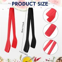 Pinzas de silicona para cocina, 2 piezas, 11 pulgadas, para servir, para tostadas, ensalada - details 1
