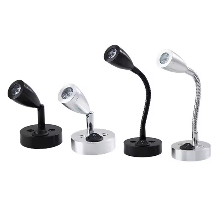 Luz LED de lectura para barco, lámpara de pared para camión, autocaravana, yate, cabina, mesita de noche, Camper, caravana, barco, iluminación RV, CC de 12 voltios - 1