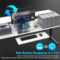 Divisor de interruptor Kvm USB 2,0 para PC, teclado, ratón, impresora, 4 en 4 salidas, convertidor de concentrador, USB para compartir ordenador - details 6