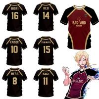 Camiseta de talla grande con estampado 3D de MICHAEL KAISER de Anime Blue Lock para hombre y mujer, camiseta deportiva transpirable de manga corta de secado rápido - details 3