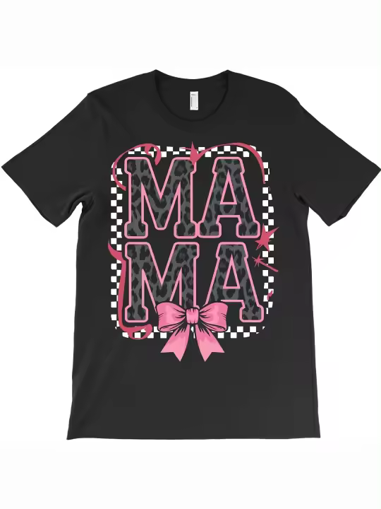 Camiseta de Manga Corta con Cuello Redondo Diseño de Estampado de Leopardo Comodidad y Suavidad - 1