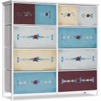 con 10 cajones de tela, cómoda para dormitorio, mueble de almacenamiento, muebles de dormitorio, cómoda para cocina, oficina, pasillo, mueble para TV con cajones - details 14