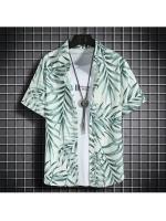 Ropa de playa para hombre, conjunto de 2 piezas, camisa hawaiana y pantalones cortos de secado rápido, ropa de moda para hombre, trajes informales estampados de verano - details 9