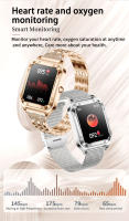 2024 Relojes de lujo de alta gama para mujer Reloj inteligente con llamada Bluetooth Reloj inteligente resistente al agua Monitor de salud de oxígeno y presión arterial Pulsera para mujer para Android iOS, regalos exquisitos para mujer - details 8