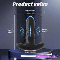 Vibrador Inalámbrico Kaelinn Estimulador de Prostata Telescópico Enchufe Anal - details 8