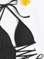 Conjunto de Bikini bohemio para mujer, traje de baño Sexy de 4 piezas, Top con falda, ropa de playa, fiesta y playa - details 11