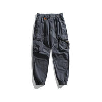 Pantalones Cargo de Moda para Hombres 2024 Estilo Callejero Suelto con Cordón Material de Algodón - details 3