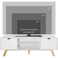 Mueble Moderno para Televisión de 65 Pulgadas Mesa de TV con 2 Puertas Estante Abierto de Madera - details 2