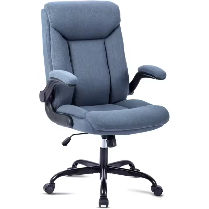 Silla de Oficina Ergonómica Rotativa, Ajustable en Altura, Colegante con Brazo - 1