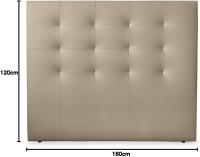 Molo Paris Acolchado de Alta Gama Tapizado en Piel Tamaño 160 x 120 cm Poste de Cama 150 Blanco - details 31
