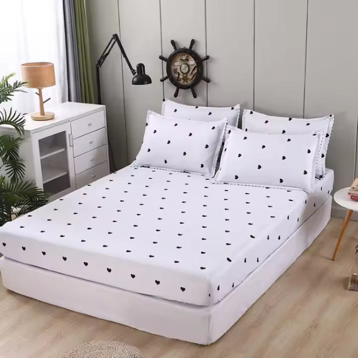 Funda de colchón de microfibra transpirable, cubierta de cama a prueba de polvo, completamente rodeada - 1