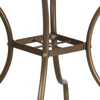 Muebles Mesa de Patio de Acero 35.5SQ, Metal, Oro, 35.5' Cuadrado - details 5