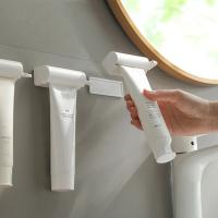 Exprimidor de pasta de dientes de succión magnética, dispensador de pasta de dientes creativo montado en la pared, práctico estante de baño - details 2