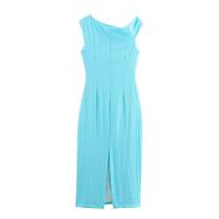OUWU- . Vestidos de lino sin mangas, mujer, Haruku musulmán informal para vacaciones, elegante vestido de fiesta de verano 2025 Vintage - details 2