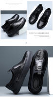 Nuevos mocasines casuales de hombre de un pedal de cuero transpirable - details 4