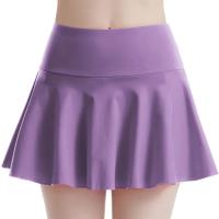 Falda de Golf de tenis para mujer con bolsillos Color sólido plisado falso dos vestido de Yoga falda atlética transpirable para chica falda deportiva de entrenamiento - details 18