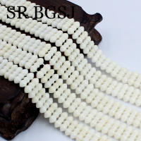 4x11,5mm forma especial bambú marino Natural Coral blanco accesorios para hacer joyas cuentas espaciadoras 15" - details 2
