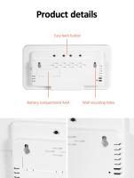 Reloj de Pared Digital LED Doble Alarma Control Remoto Función de Fecha y Hora - details 9